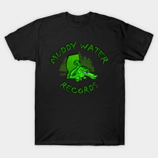 Muddy Water records green logo T-Shirt